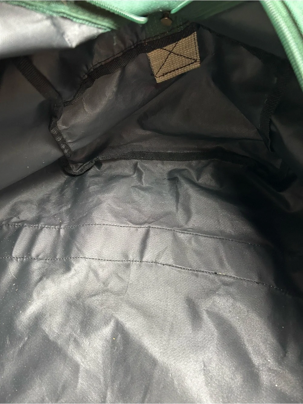 Vintage Texaco Additive Green Canvas Weekender Duffel Bag with Tan Straps